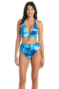 Too Hot To Handle V Neck Bikini Top 11 Too Hot To Handle V Neck Bikini Top -Bleu Rod Beattie Sales bleu rod too hot to handle bikini top halter latice front bikini top th 35113859481775