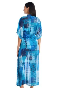 Too Hot To Handle Long Open Front Dress Cover Up -Bleu Rod Beattie Sales bleu rod too hot to handle dress cover up long chiffon open front dress kimono swim cover up th 35113889235119