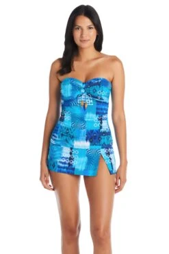 Too Hot To Handle Bandeau Tankini Top