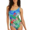 Tropical Flight One Shoulder One Piece Swimsuit -Bleu Rod Beattie Sales bleu rod tropical flight 1 pc tropical flight one shoulder one piece swimsuit 36447947161775