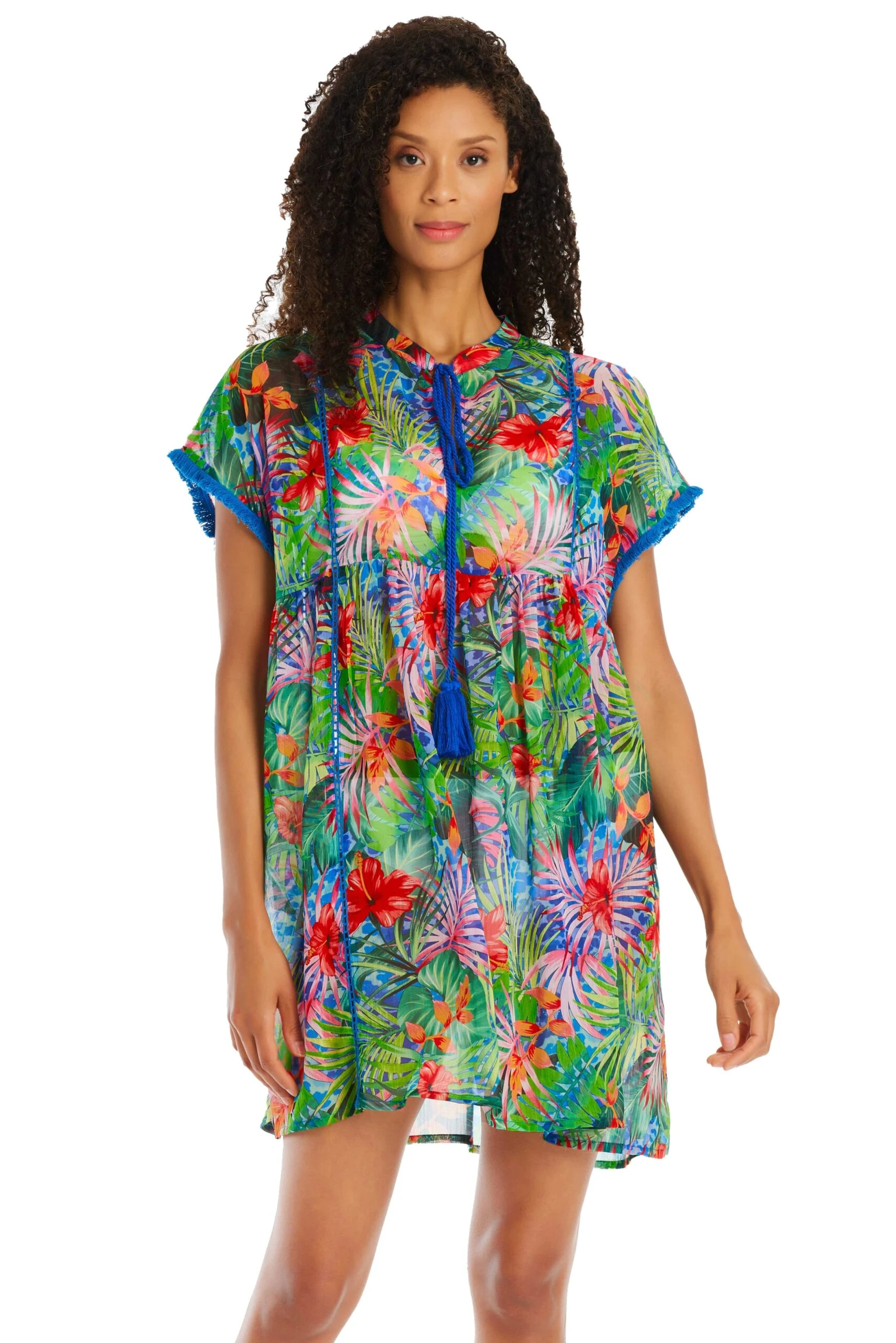 Tropical Flight Short Dress Cover Up 3 Tropical Flight Short Dress Cover Up
