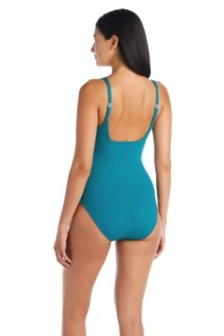 Walk The Line Scoop Neck Ribbed One Piece Swimsuit -Bleu Rod Beattie Sales bleu rod walk the line 1 pc square neck ribbed one piece swimsuit wl 35118948810927