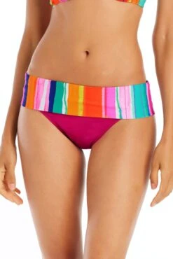 Winning Streak Hipster Fold Over Bikini Bottom