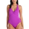 Let's Get Twisted Plunge One Piece Swimsuit -Bleu Rod Beattie Sales blue rod fsale 1 pc let s get twisted plunge one piece swimsuit 36448469844143
