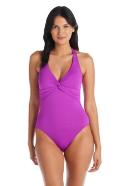 Let's Get Twisted Plunge One Piece Swimsuit