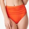 Behind The Seams High Waisted Shirred Bikini Bottom -Bleu Rod Beattie Sales blue rod fsale high waist bottom behind the seams high waisted shirred bikini bottom 36444685205679