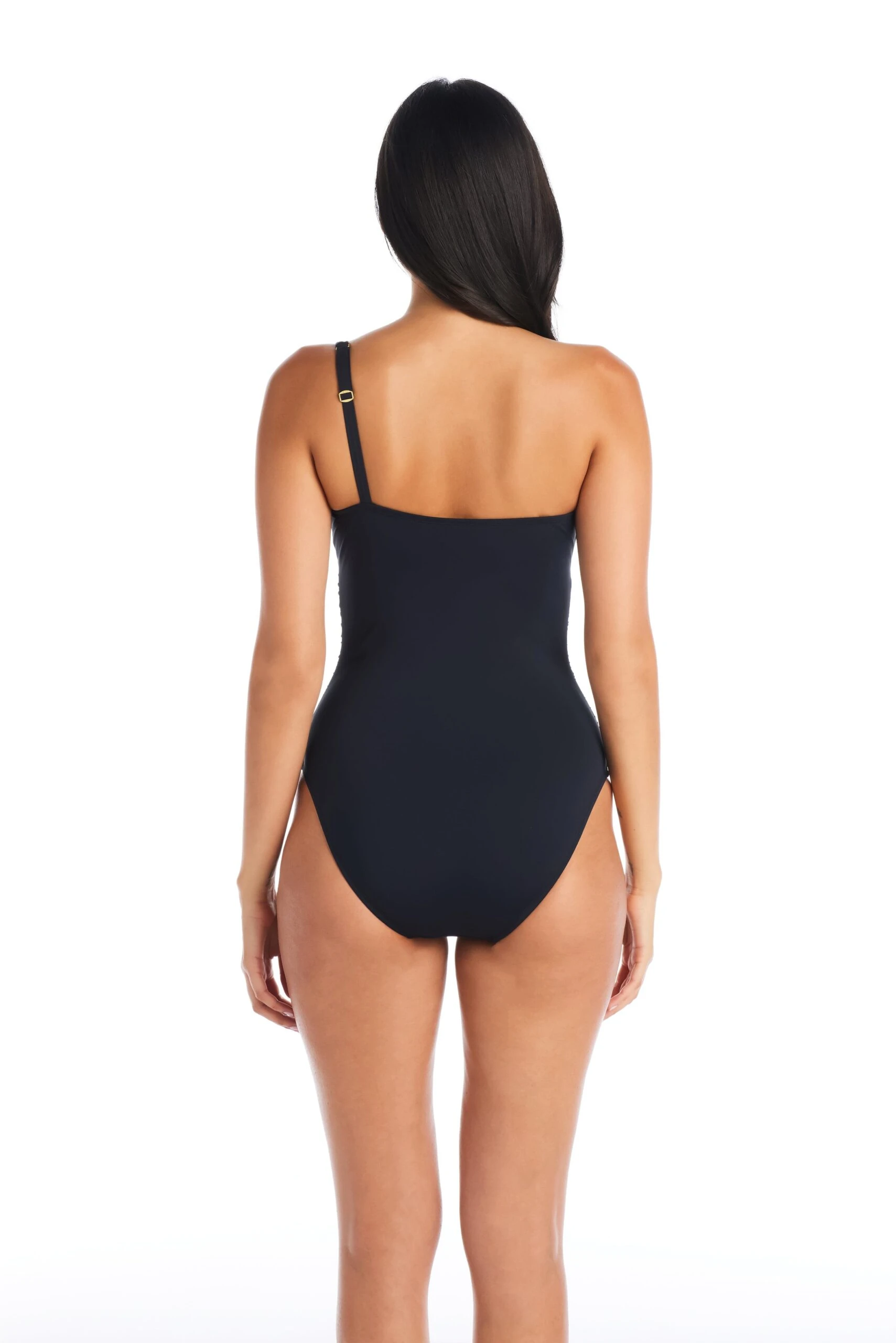 Let's Get Twisted Shirred One Shoulder One Piece Swimsuit 9 Let's Get Twisted Shirred One Shoulder One Piece Swimsuit - Image 7