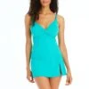 Let's Get Twisted D Cup V Neck Tankini Top -Bleu Rod Beattie Sales blue rod let s get twisted d cup 4d belize let s get twisted d cup v neck tankini top 35797133328559